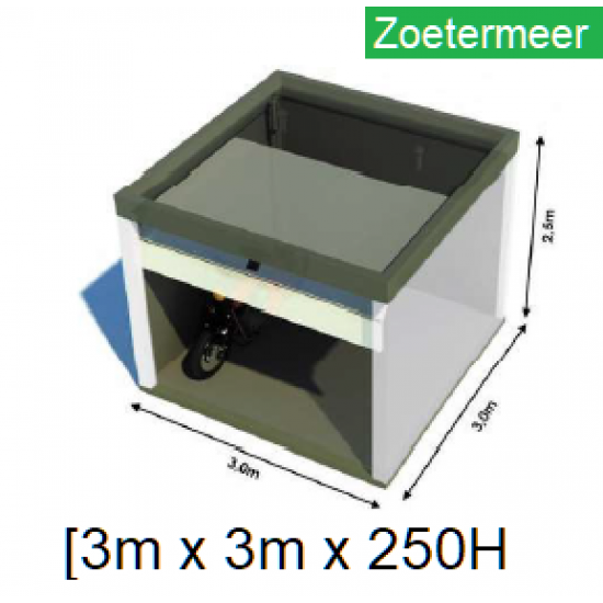 Box 9m2 voor opslag (071)