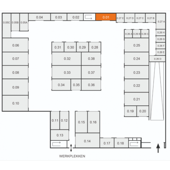 Box 15m2 voor opslag (0.01)