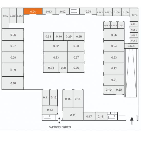 Box 16m2 voor opslag (0.04)