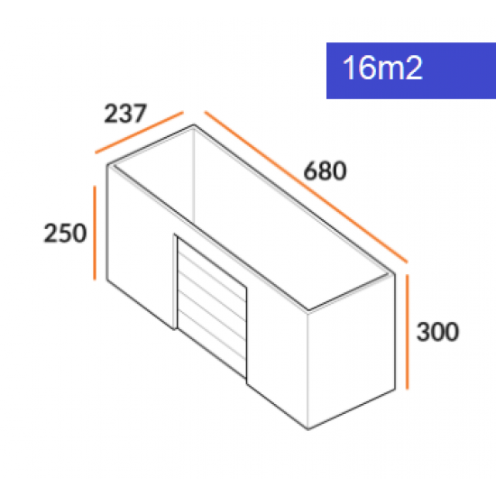 Box 16m2 for storage