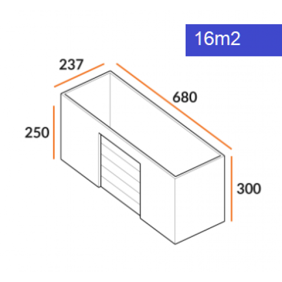 Box 16m2 voor opslag (0.04)