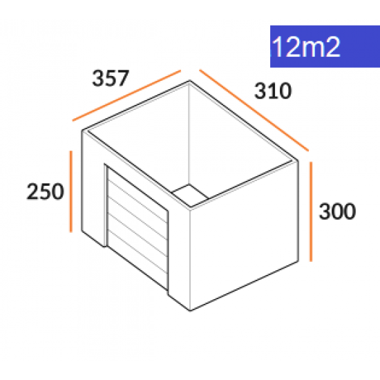 Box 12m2 voor opslag (0.30)